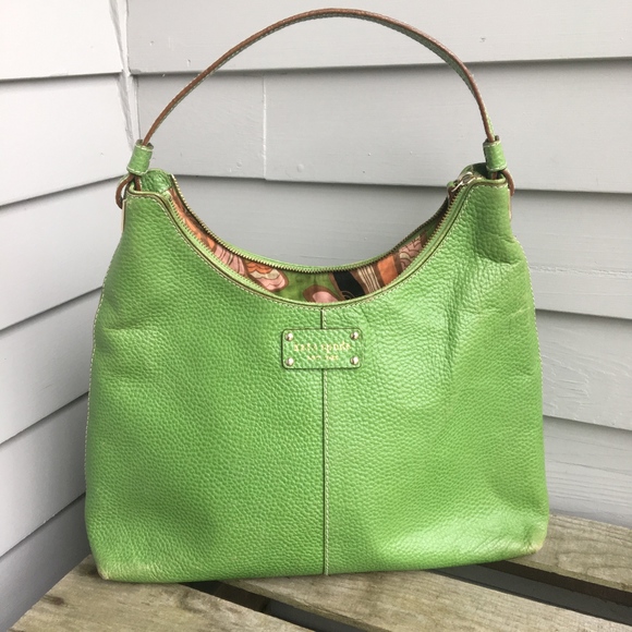 kate spade Handbags - KATE SPADE Green Pebble Leather Hobo Bag